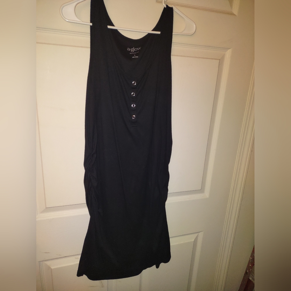 Aglow maternity black dress